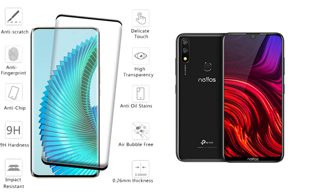Захисне скло HyperGlass Pro для TP-Link Neffos X20, Neffos X20 Pro – максимальна чутливість та захист Київ - фото 2