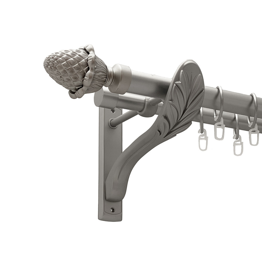 Карниз Orvit Цинара металевий дворядний ретро Сатин 25\19 мм 300 см (00-00011346) Львов - изображение 1