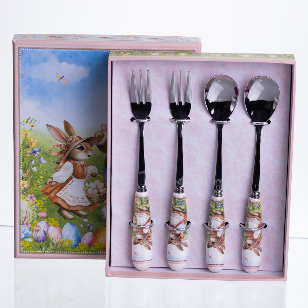 Набір столових приборів Rabbit Family 4 предмети на 2 персони HP-7323-12 Коломыя - изображение 1
