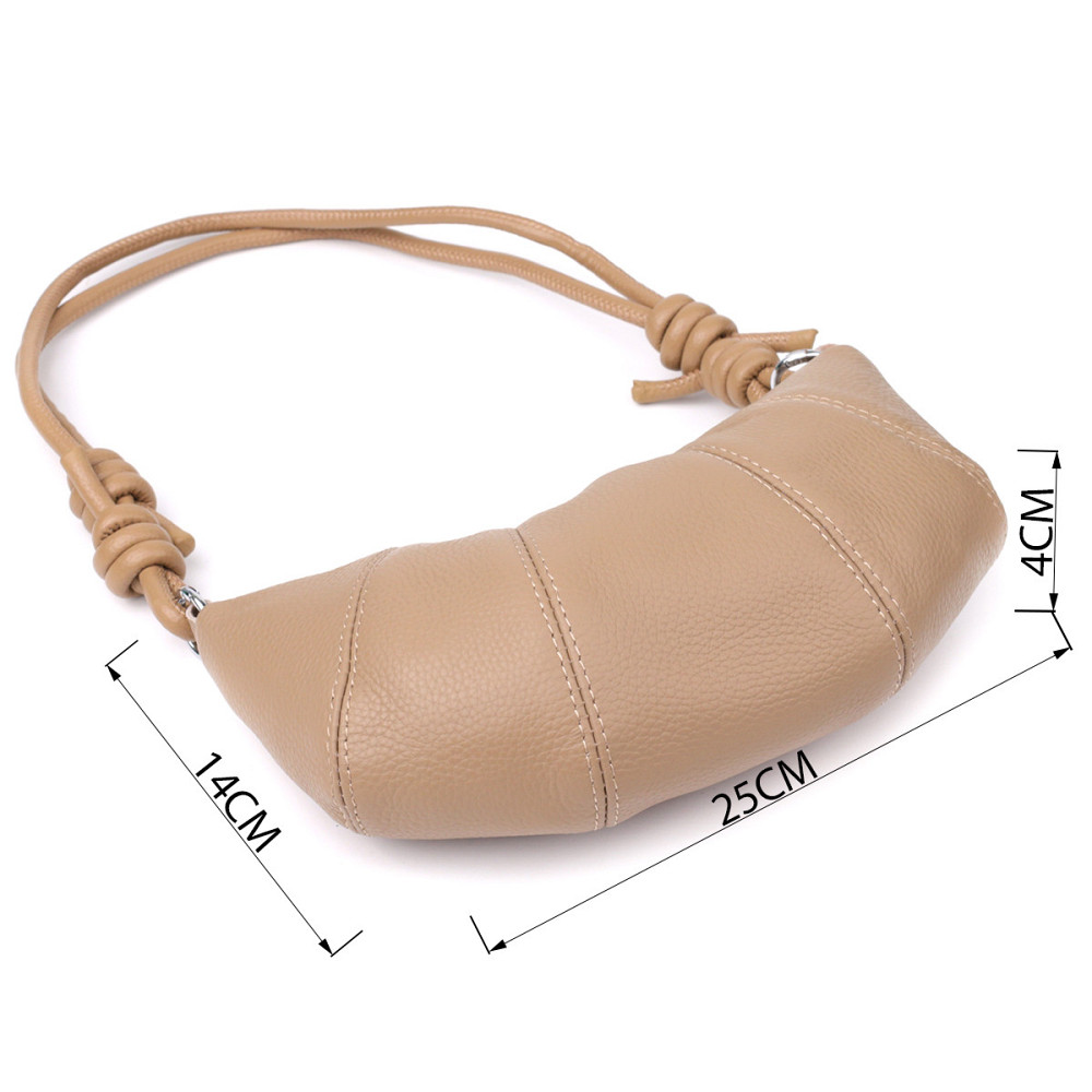 Жіноча напівкругла сумка з натуральної шкіри Vintage 22933 Бежевий Київ - фото 3