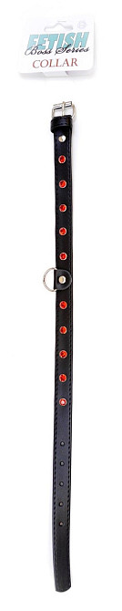 Ошейник из искуственной кожи с кристаллами Fetish Boss Series - Collar Red Crystal, BS3300121 Sex Aura Киев - изображение 3