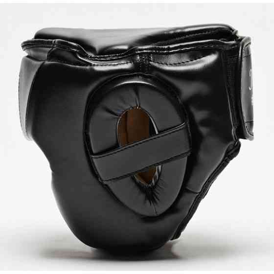 Шолом для боксу з повним захистом тренувальний дитячий чорний Leone Junior Black розмір XS Київ