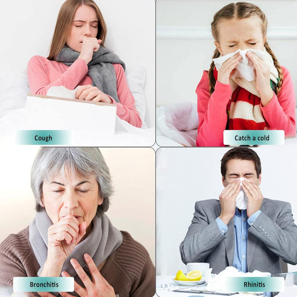 Небулайзер ультразвуковий портативний, аерозольний інгалятор для дітей та дорослих з масками та мундштуком для дому помаранчевий Київ - фото 7