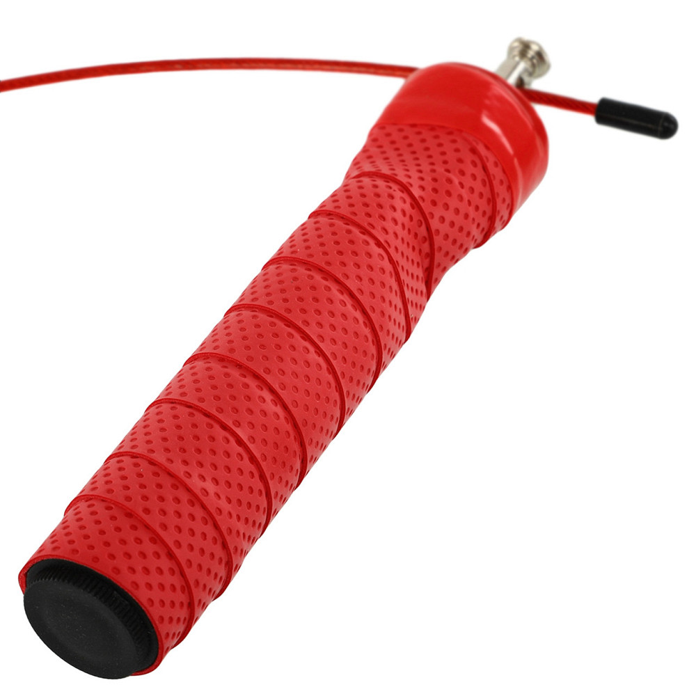 Скакалка швидкісна з підшипником і металевим тросом 3 м FI-5347 Вишневе - фото 5