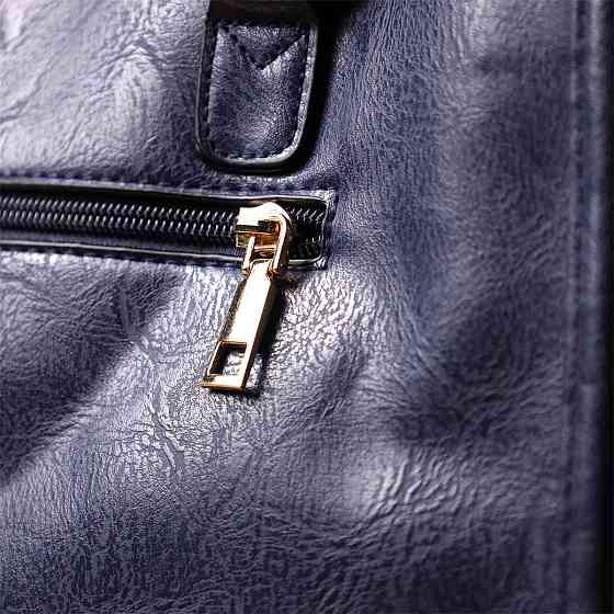 Деловая женская сумка из экокожи Vintage sale_15132 Синий Киев