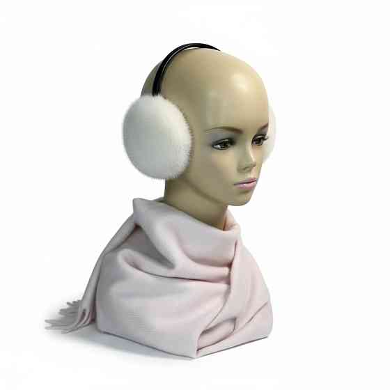 Наушники меховые норковые Белый Харьков