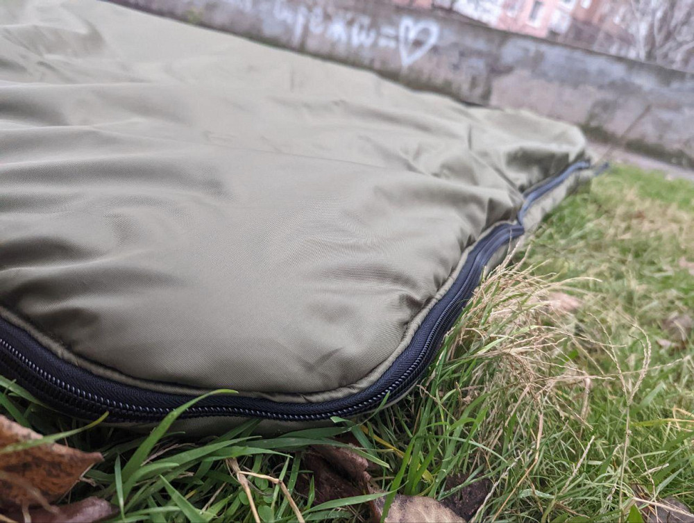 Зимовий спальний мішок із підігрівом просторий -35. Спальник ЗСУ. Військовий спальний мішок збільшен Днепр - изображение 7