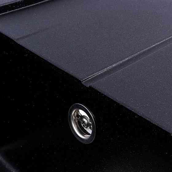 VALESO Гранітна мийка для кухні VALESO SOLID 7843 матова Чорний металік Київ