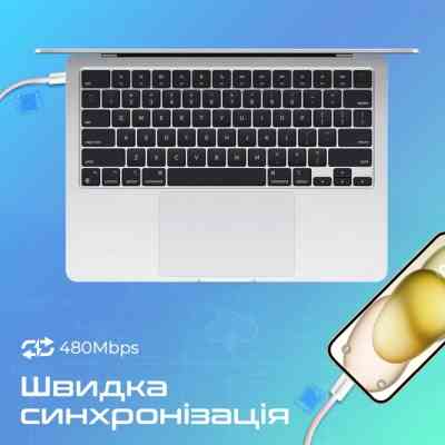 Дата кабель USB-C to USB-C ecoline-cc120.pink Promate (ecoline-cc120.pink) Вінниця