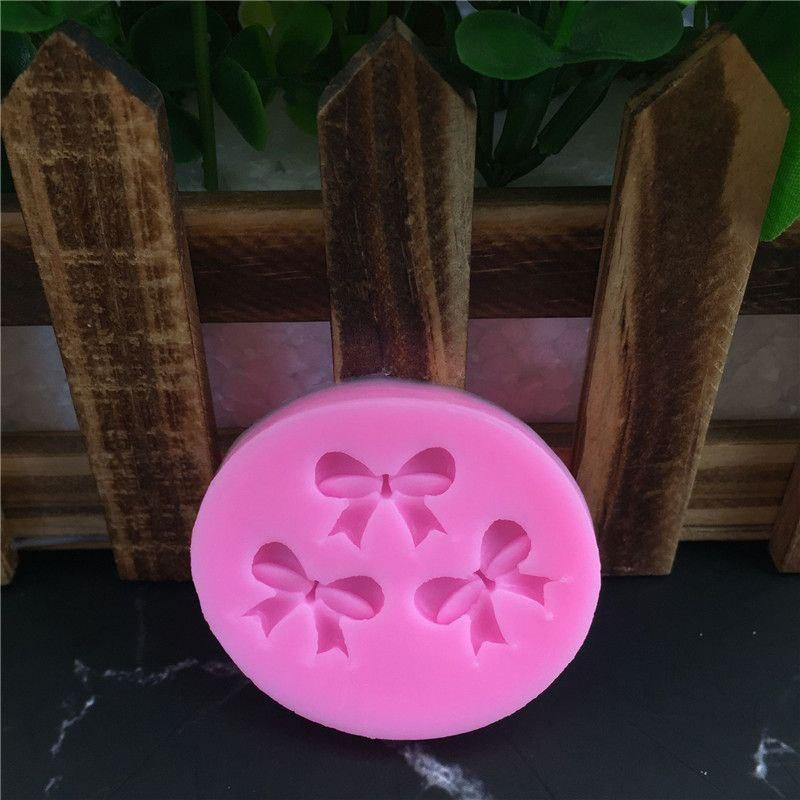 Молд силіконовий Бантики 58 на 50 мм рожевий Київ - фото 10