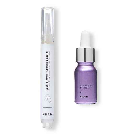 Сироватка для росту вій та брів + Відновлююча сироватка навколо очей Київ