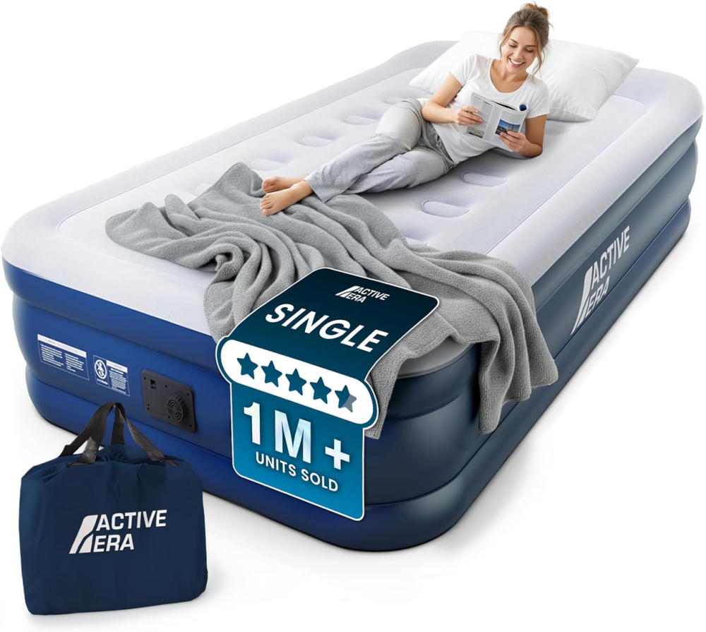Надувний матрац Active Era Premium Single 188x99x36.5 см: Вбудований електронасос, Air Coil — Односпальне ліжко Київ - фото 2