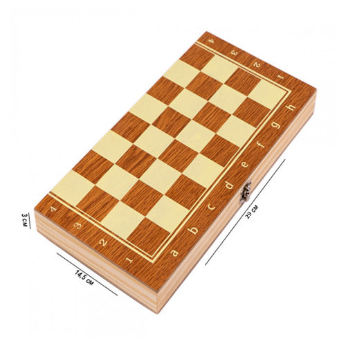 Настольная игра 3в1 шахматы, шашки, нарды, 29x29см, дерево Винница - изображение 3