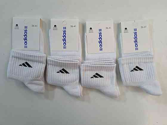 Набір якісних чоловічих шкарпеток середньої випотілки бавовна 4 штук Адідас ADS3 36-41 Київ