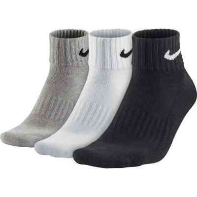 Носки Nike U NK V CUSH ANKLE-3PR VALUE SX4926-901 38-42 3 пари Чорний/Білий/Сірий (887232701130) Винница
