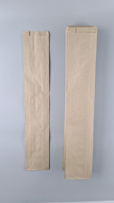 Бумажные пакеты саше крафт бурий, 100х50х560, 40г/м2 (100 шт) Харьков - изображение 1