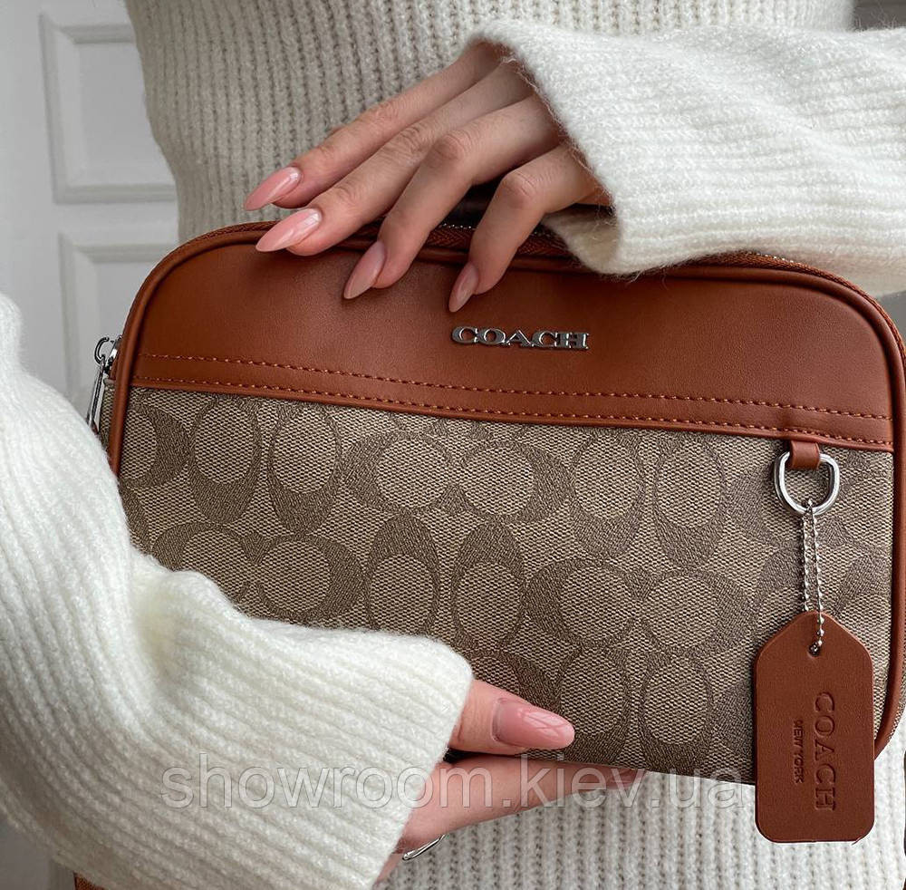 Жіноча зручна сумка crossbody Coach (1376-3) Київ - фото 6