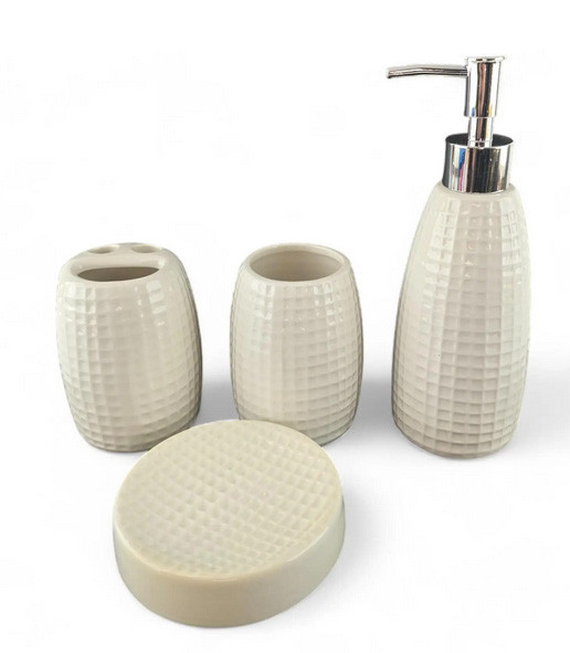 Дозатор для мыла, стаканы и мальница набор молочный Киев - изображение 1