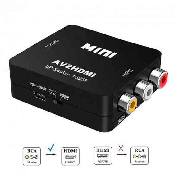 Конвертер відеосигналу AV to HDMI відео + аудіо Full HD 1080p AV2HDMI Харків