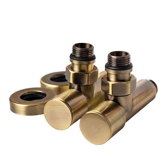 Крани кутові для рушникосушки Raftec 1/2 "х1/2", подовжений, бронза, 2шт. Київ