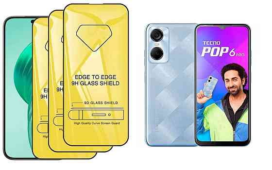 Защитное стекло DefenzoGlass для Tecno POP 6 Pro (BE8) – двойная прочность Киев