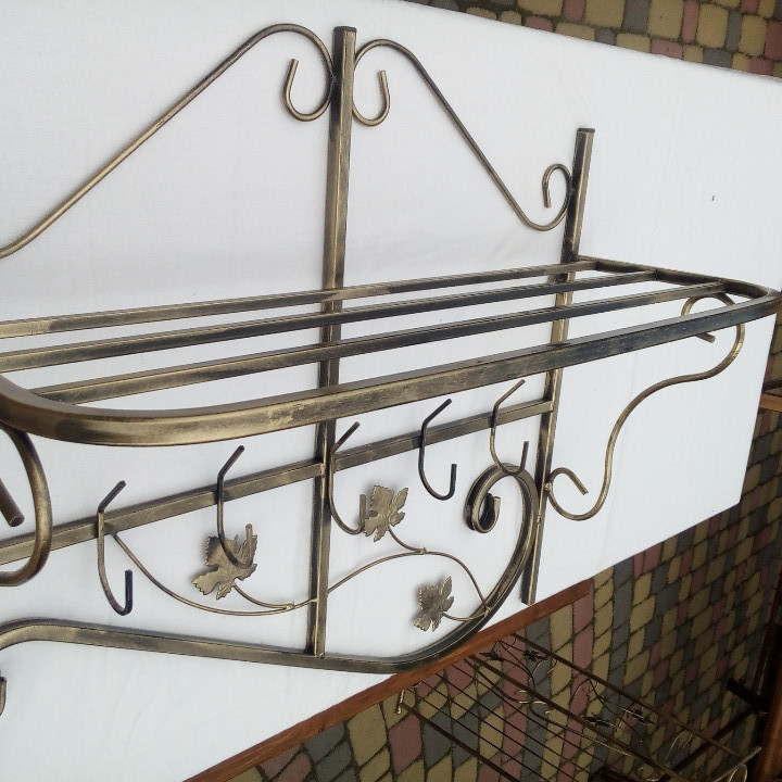 Вішалка кована настінна «Профіль середній» (M-029) для одягу Київ - фото 7