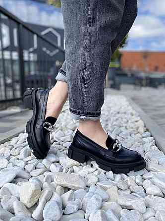 GREMMY Туфлі жіночі GREMMY 200 цепи чорні (весна-осінь, шкіра натуральна) (4384) 38р.39р.40р.41 Коломыя