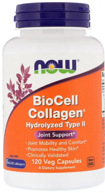 Коллаген БиоСил тип II Now Foods BioCell Collagen 120 вег  капс Киев - изображение 1