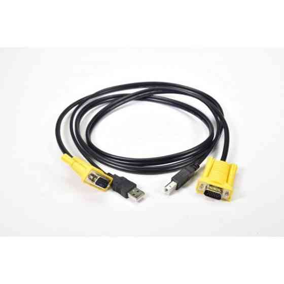 Кабель KVM VGA + USB 1.4 м для мыши, клавиатуры и монитора Киев