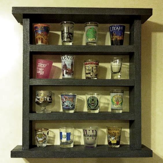 Полиця для чарок "Макіас" венге Миколаїв - фото 1