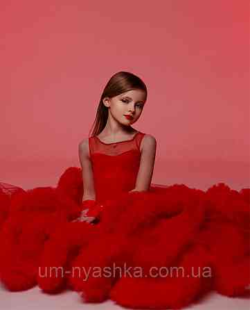 Пишне плаття Хмарка ЧЕРВОНЕ на 4-6, 6-8 років Кривий Ріг