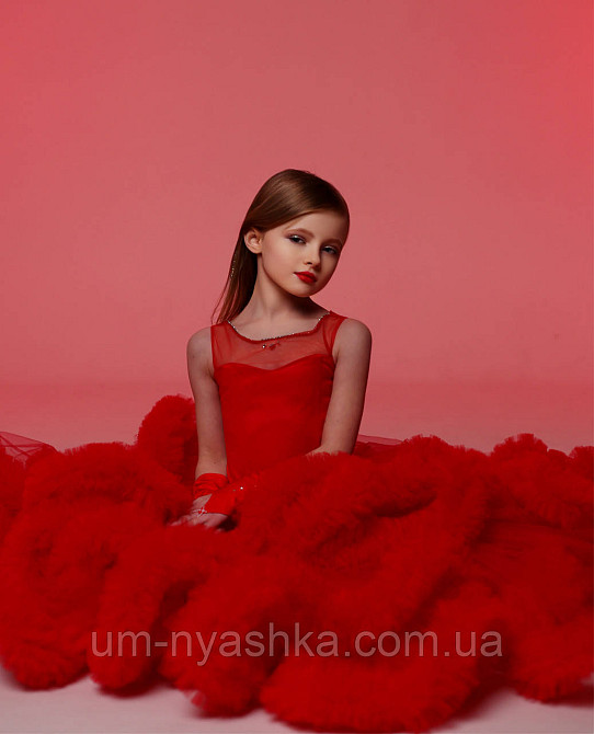 Пишне плаття Хмарка ЧЕРВОНЕ на 4-6, 6-8 років Кривий Ріг - фото 3