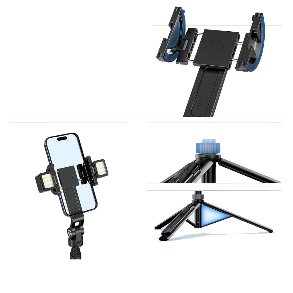 Штатив с крюком для съемки сверху над столом 145см MagSafe черный Ulanzi TT88 Киев - изображение 4