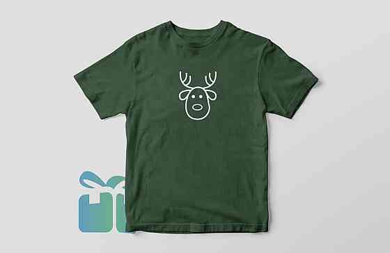 Зелена новорічна футболка. Новий рік. Різдво Чернівці