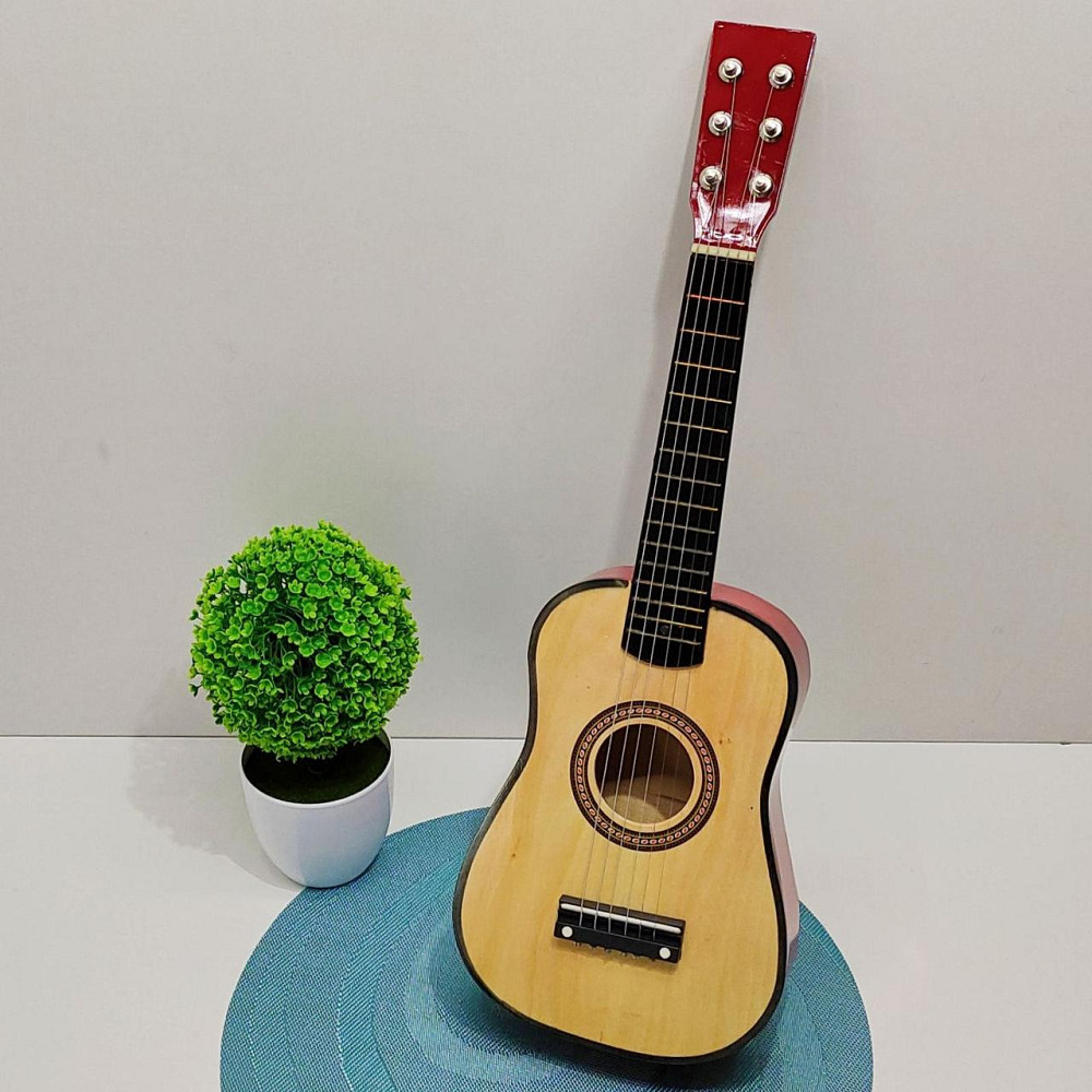 Гітара дерев'яна дитяча 6 струн Бежева (M 1369) Чернігів - фото 1