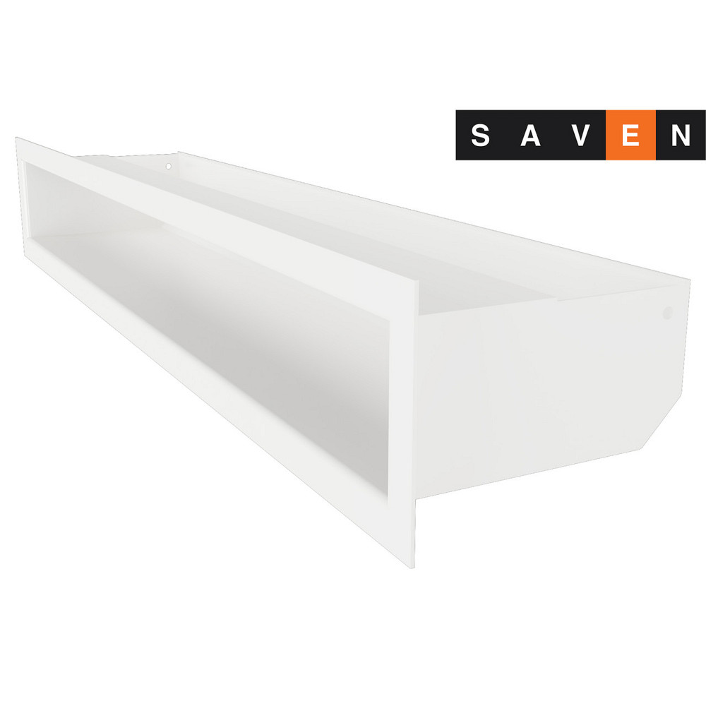 Вентиляційна решітка для каміна SAVEN Loft 90х600 біла Львів - фото 1