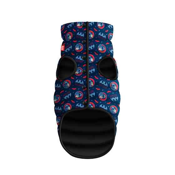 Курточка для собак WAUDOG Clothes з малюнком "Бетмен червоно-блакитний", L65, В 87-90 см, С 60-65 см Вінниця