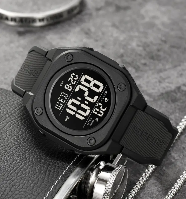 Часы мужские наручные спортивные Skmei 2160 (Черный с черным циферблатом) Винница - изображение 4