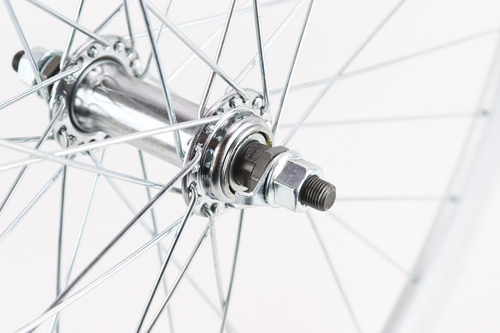 Колесо 28" переднє V-brake, обід "крапля" алюмінієвий, втулка 14Gх36H, кріпл. гайка, "GRAVITY", сіре Київ - фото 4