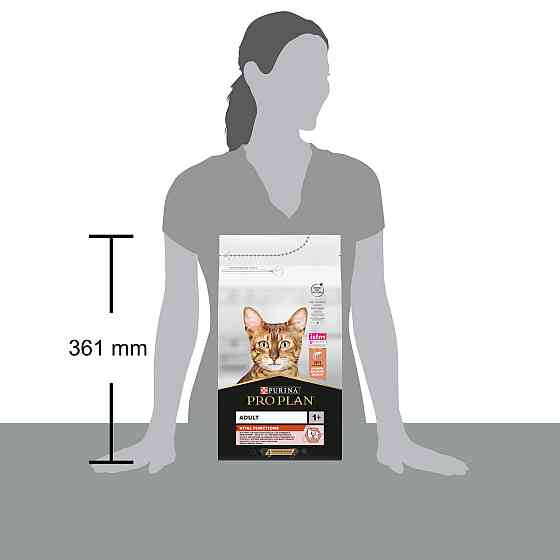 Сухой корм PRO PLAN Adult 1+ Vital Functions для взрослых кошек, с лососем, 1.5 кг Киев