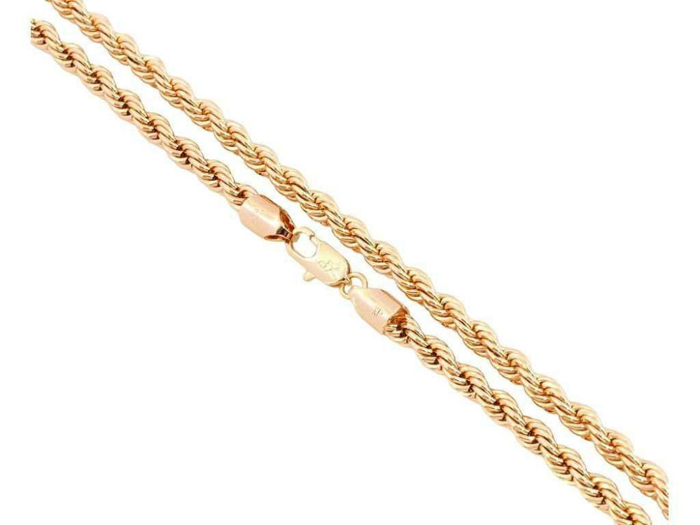 Цепочка Позолота 18K Плетение Веревочка длина 60см х 5мм 212956 ТМ XUPING Киев - изображение 1