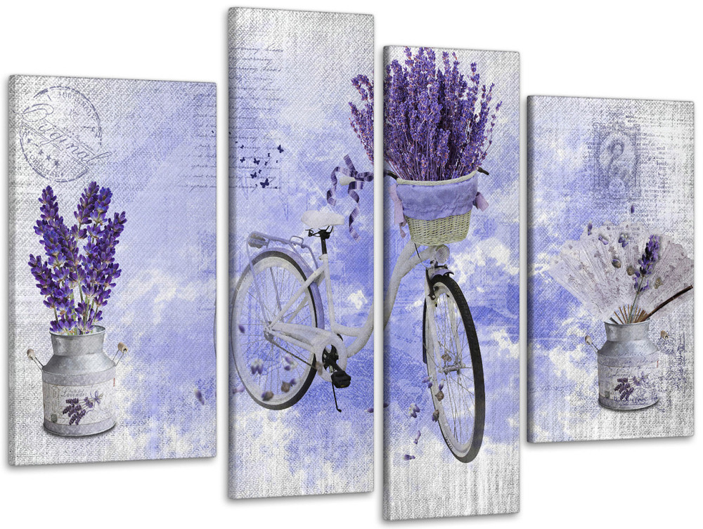 Модульная картина Цветы Лаванда Art-152_4 90х132 см Киев - изображение 1