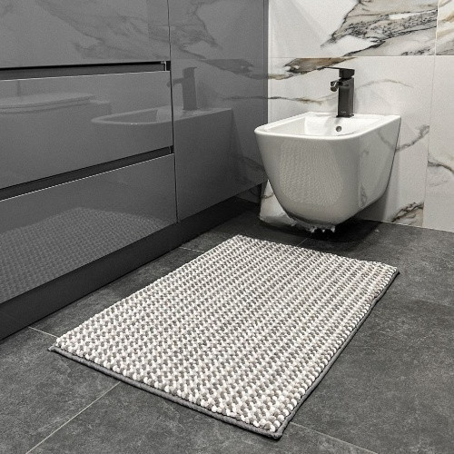 Килимок для ванної кімнати 50*80см Мелоді сірий Дариана Житомир - фото 5