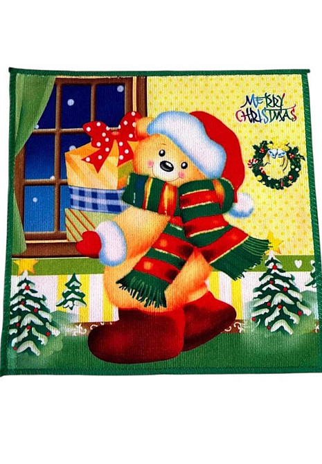 🎁 Новорічні рушнички 30×30 см “Merry Christmas” 🎅 — святковий настрій у кожній деталі! Київ - фото 1