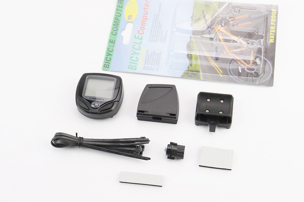 Велокомп'ютер 15-функцій, бездротовий, вологозахисний, чорний (без батарейок) Crosser 368С Київ - фото 1