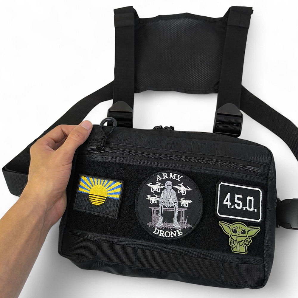 Плечова чоловіча містка сумка, Сумка тактична для чоловіків кобура тактична HX-42 Львів - фото 6