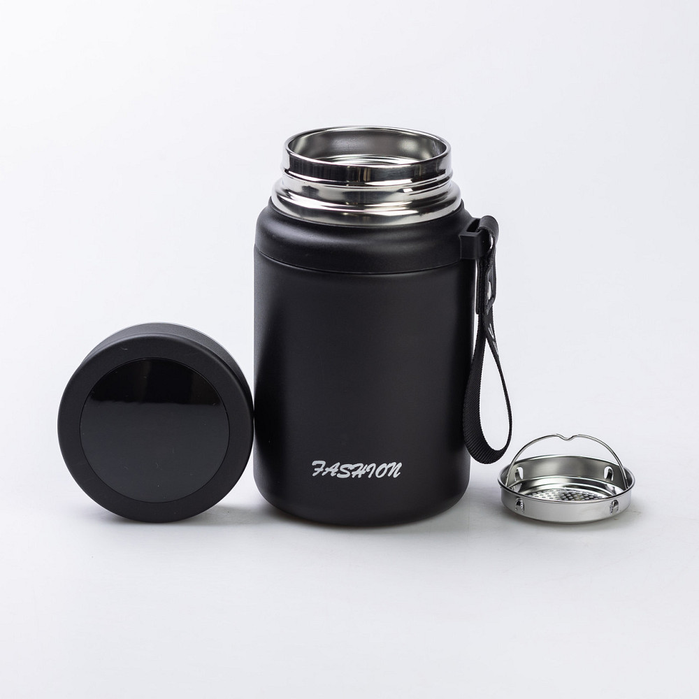 Термос Fashion з датчиком температури 700 мл, чорний Київ - фото 5