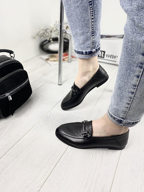 RONE Туфлі жіночі RONE 1056 чорні (весна-осінь, шкіра натуральна) (2669) Коломыя - изображение 8