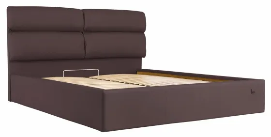 Кровать Двуспальная Oxford Comfort 160 х 190 см Fly 2231 С подъемным механизмом и нишей для белья Темно-коричневый Киев