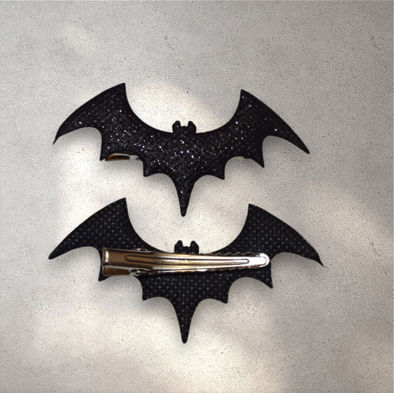 Набір 2 шпильки з кажаном для волосся на Хелловін чорний Київ